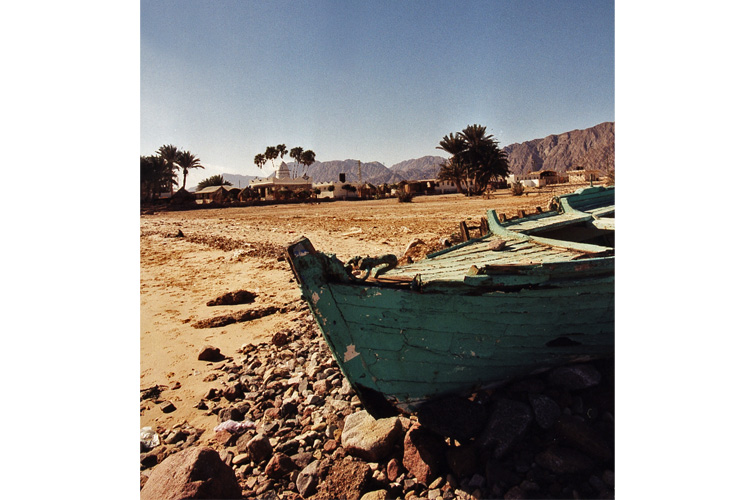 Egypte, la plage de Nuweiba au matin