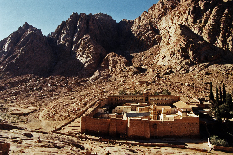Egypte, Le monastère de Sainte-Catherine au pied du mont Sinaï