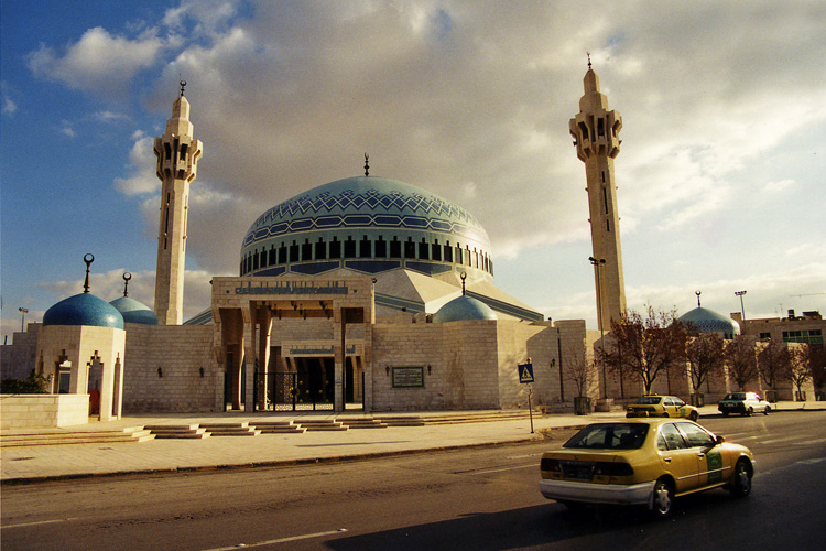 Jordanie, mosquée du roi Abdallah à Amman