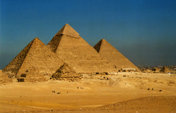Les pyramides du Caire, Gizeh, Egypte - 2000