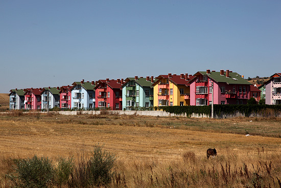 Maisons colorées, Gerede, Turquie 2011.