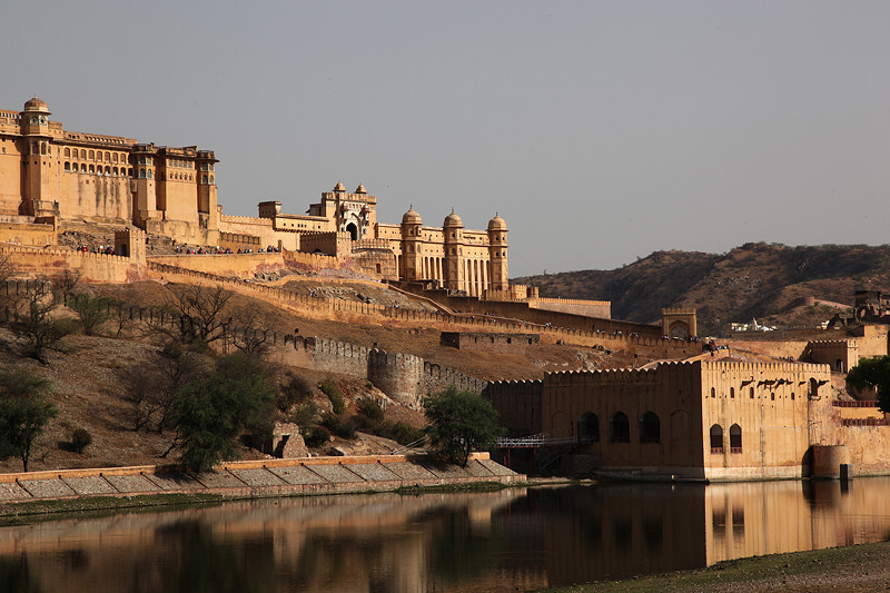 Le fort d'Amber, vue d'ensemble - Amber, Inde 2012