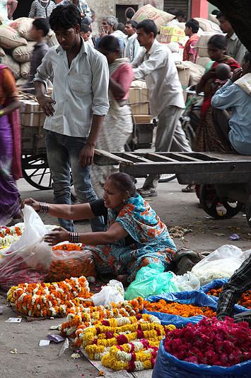 Scène de rue dans la vieille ville (Old Delhi) - Delhi, Inde 2012