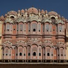 Hawa Mahal, le palais des vents, vu de l'extérieur - Jaipur, Inde 2012