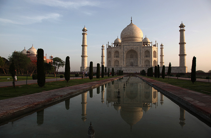 Le Taj Mahal, vision "carte postale" - Agra, Inde 2012
