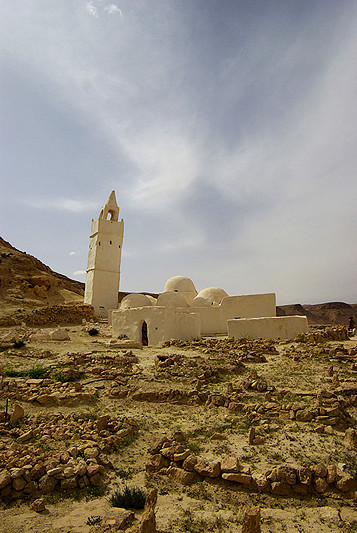 Le minaret de la mosquée des sept dormants - Tunisie 2009