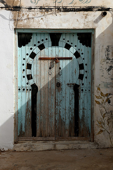 Porte traditionnelle Tunisienne, El Haouaria - Tunisie 2012