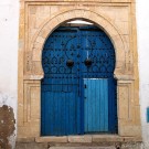 Porte traditionnelle dans la Medina de Kairouan - Tunisie 2012