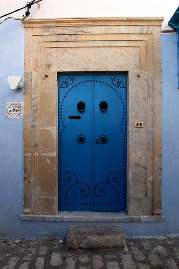 Porte traditionnelle dans la Medina de Sousse - Tunisie 2012
