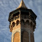 Le minaret de la mosquée Hamada Pacha, Tunis - Tunisie 2012