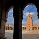 La cour intérieure de la grande mosquée (Sidi Oqba), Kairouan – Tunisie 2012