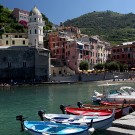 Le port du village de Vernaza, Cinque Terre, Italie - août 2013