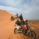 Raid de l'Amitié 1996 - Maroc, Husqvarna 360WR, Dunes de Merzouga.