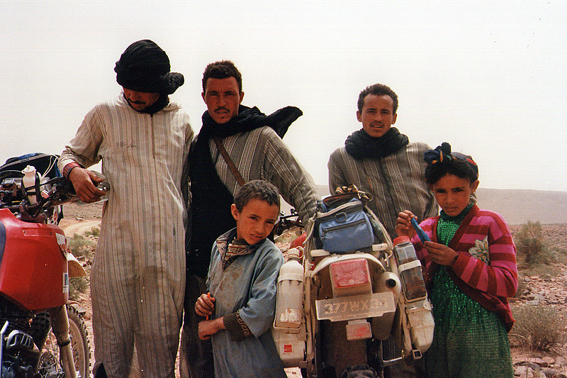 Raid de l'Amitié 1996 - Maroc, rencontres.