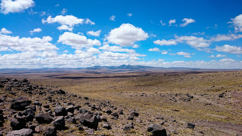 Paysages de l'altiplano à plus de 4000m, Pérou - 2014