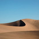 Découpe parfaite de la dune, oasis de Huacachina, Pérou - 2014