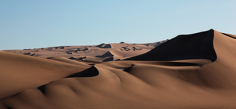 Formes abstraites des dunes, Ica, Pérou - 2014