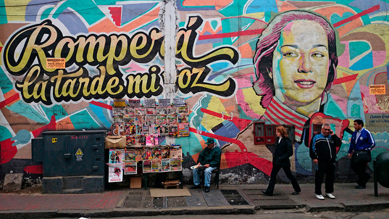 Scène de rue, Jiron Callao, Lima, Pérou - 2014