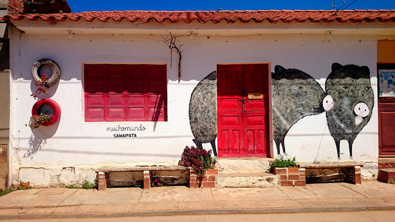 La maison aux cochons, Samaipata, Bolivie - 2014