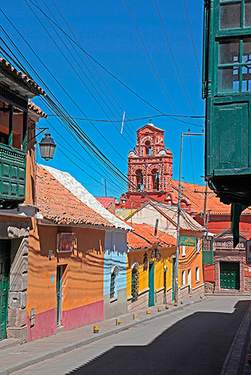 Les maisons colorées de la vieille ville, Potosi, Bolivie - 2014