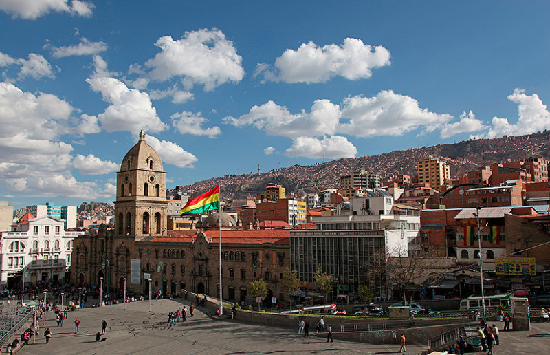 Plaza San Francisco, La Paz, Bolivie - 2014