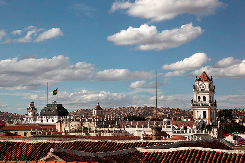 Sucre, vue depuis les toits, Bolivie - 2014