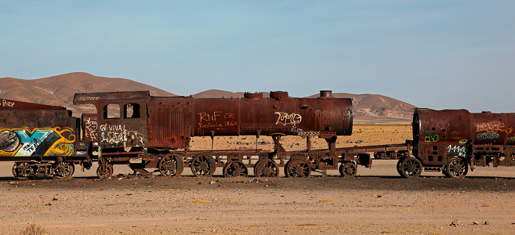 "El cementario de tren", Uyuni, Bolivie - 2014 - photo 08