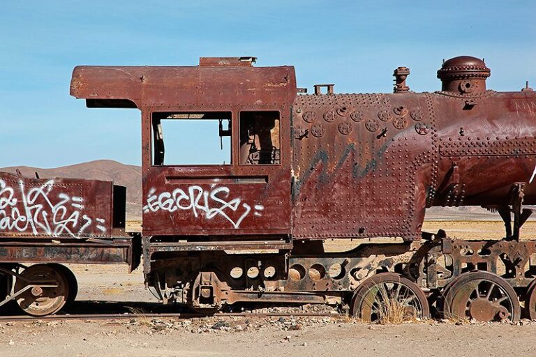 Le cimetière de trains d'Uyuni, Bolivie - 2014 - photo 01