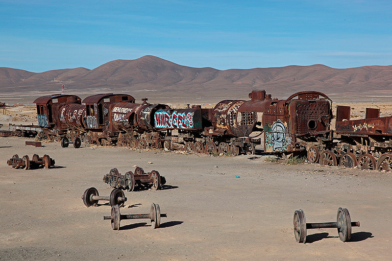 Le cimetière de trains d'Uyuni, Bolivie - 2014 - photo 03