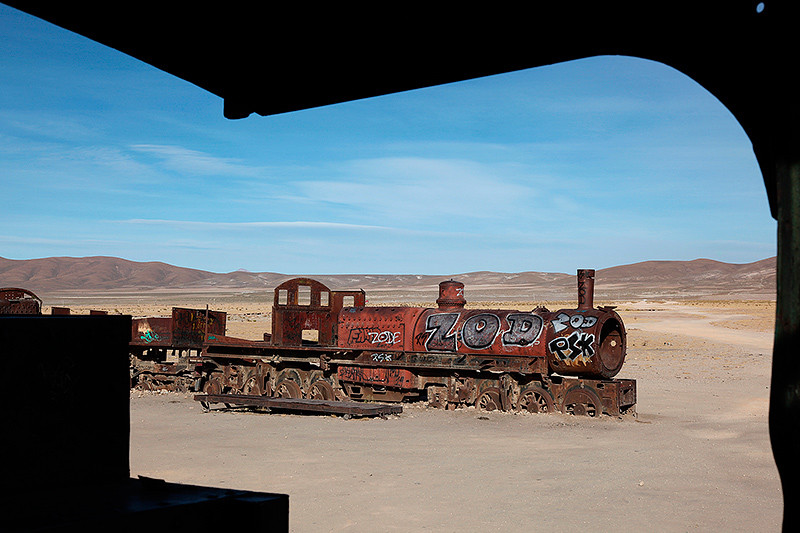 "El cementario de tren", Uyuni, Bolivie - 2014 - photo 04