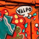 Graphe "Valpo" sur un mur de Valparaiso, Chili - 2014