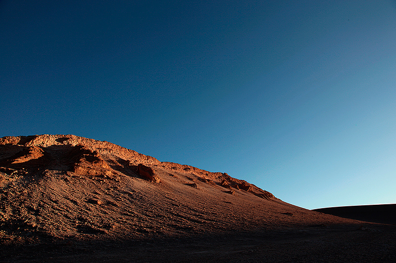 Lumière rasante, vallée de la lune, San Pedro de Atacama, Chili - 2014