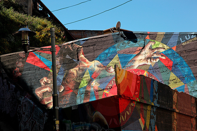 Fresque murale, Valparaiso, Chili - 2014, photo 01