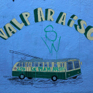 Graphe, les bus de Valparaiso, Chili - 2014