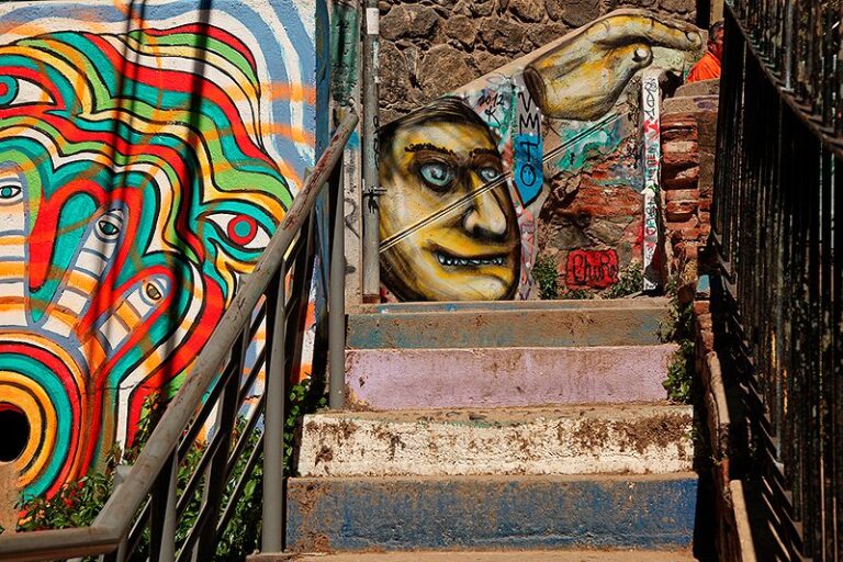 Les escaliers de Valparaiso, Chili - 2014, photo 02