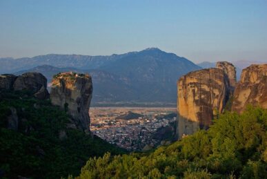 Les Météores, la ville de Kalampaka, Grèce - 2009