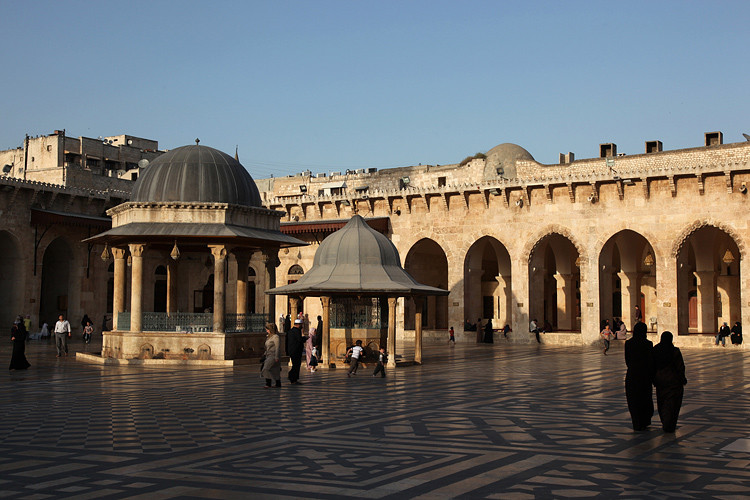 La cour de la grande mosquée d'Alep (mosquée des Omeyades), Syrie, 2010