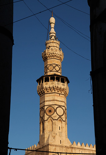 Minaret de la mosquée des Omeyades - Damas, Syrie, 2010