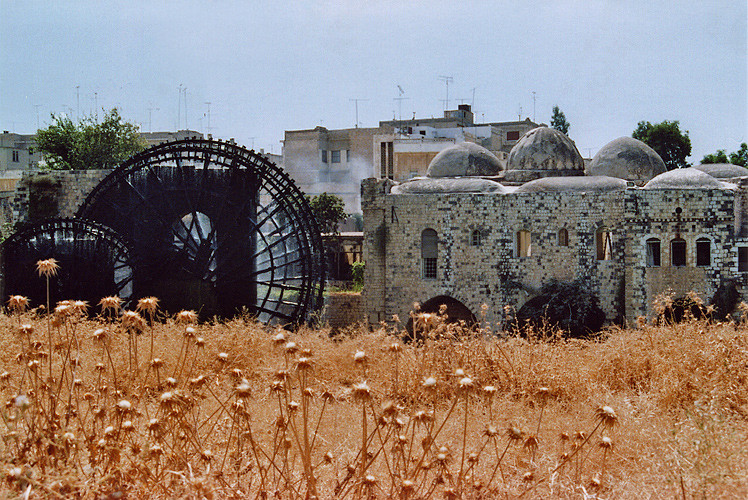 Norias sur le cours de l'Oronte - Hama, Syrie, 1996