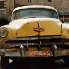 Voiture ancienne convertie en taxi, Alep, Syrie, 1996