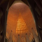 Sagrada Familia, détail de la voute centrale, Barcelone - 2015