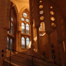 Sagrada Familia, escalier intérieur, Barcelone - 2015