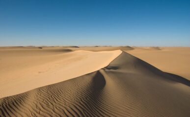 Dunes de sable, région de Timsah, Libye