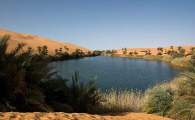 Erg Oubari, lac de Oum el ma, Libye