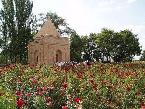 Mausolée de Aisha bibi, Kazakhstan Sur la route d'Almaty, mausolée de Aisha bibi, Kazakhstan, 2005