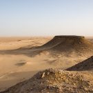 Montagnes tabulaires, région de Tazerbo, désert de Libye