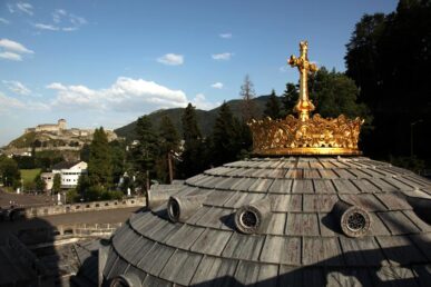 Coupole de la basilique Notre Dame du Rosaire, Lourdes, Pyrénées - 2017