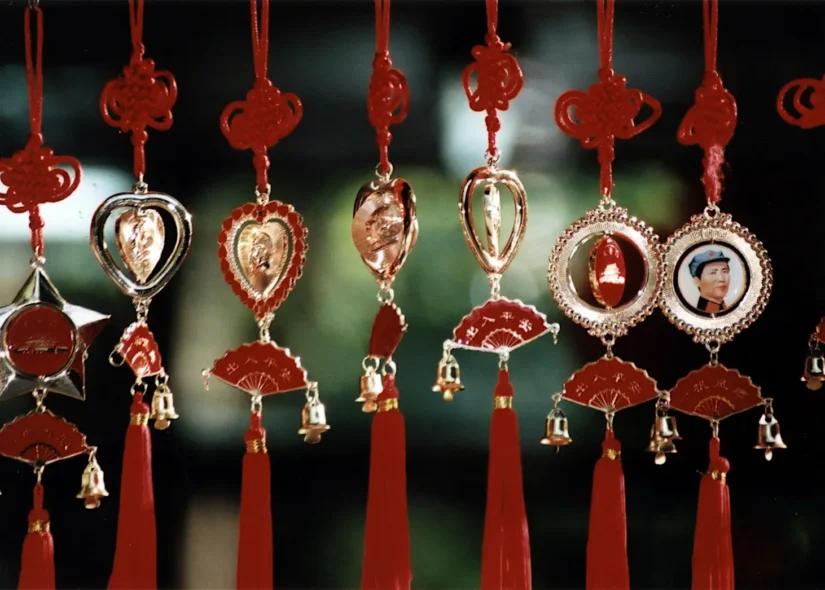 Souvenirs dans le parc de Jingshan, Pékin, Chine - 2005